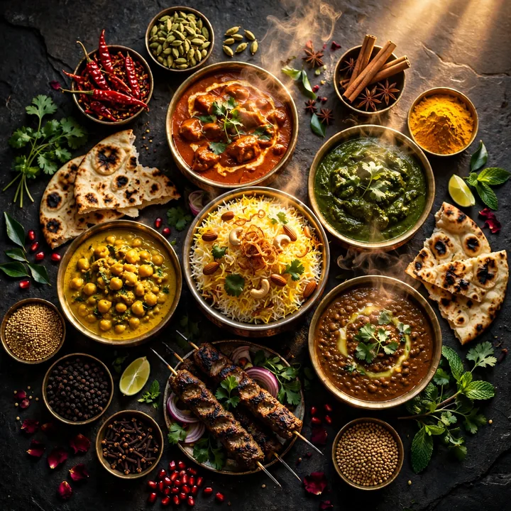 The Spice Table: Masterclass Edition — a South Asian feast of biryani, curries, kebabs, naan and whole spices
